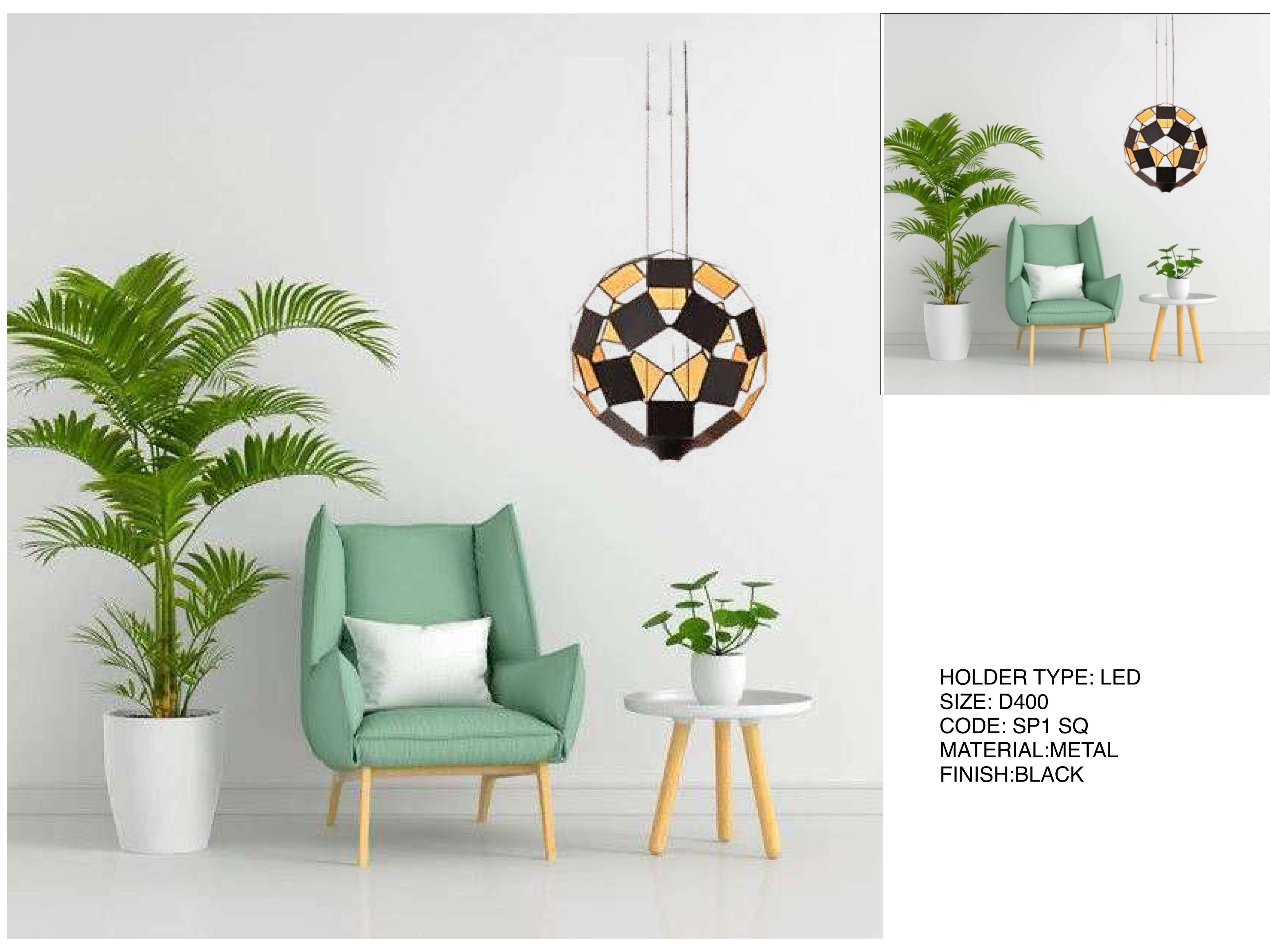 Beyond Lights - Metal Black Lamp- LCHL